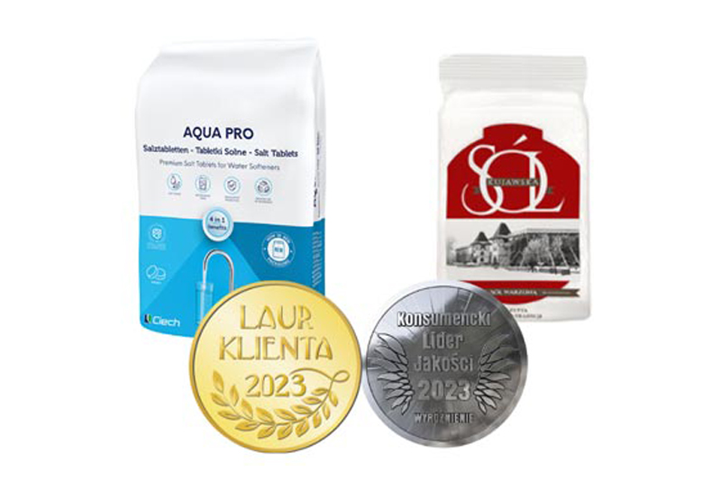 Produkty biznesu solnego - AQUA PRO i Sól Kujawska - z nagrodami
